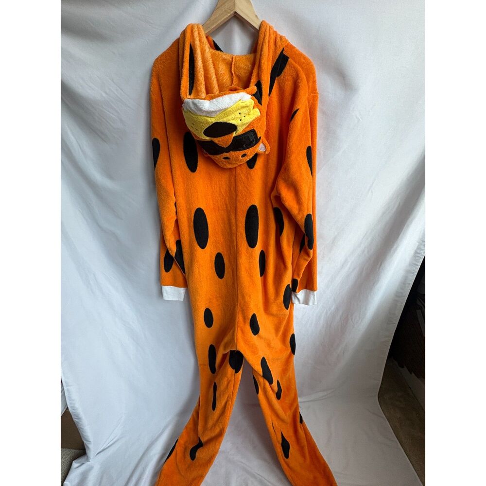 Cheetos Men's Chester Cheetah Fleece Costume Union Suit Size XL Halloween Party - Picture 3 of 7